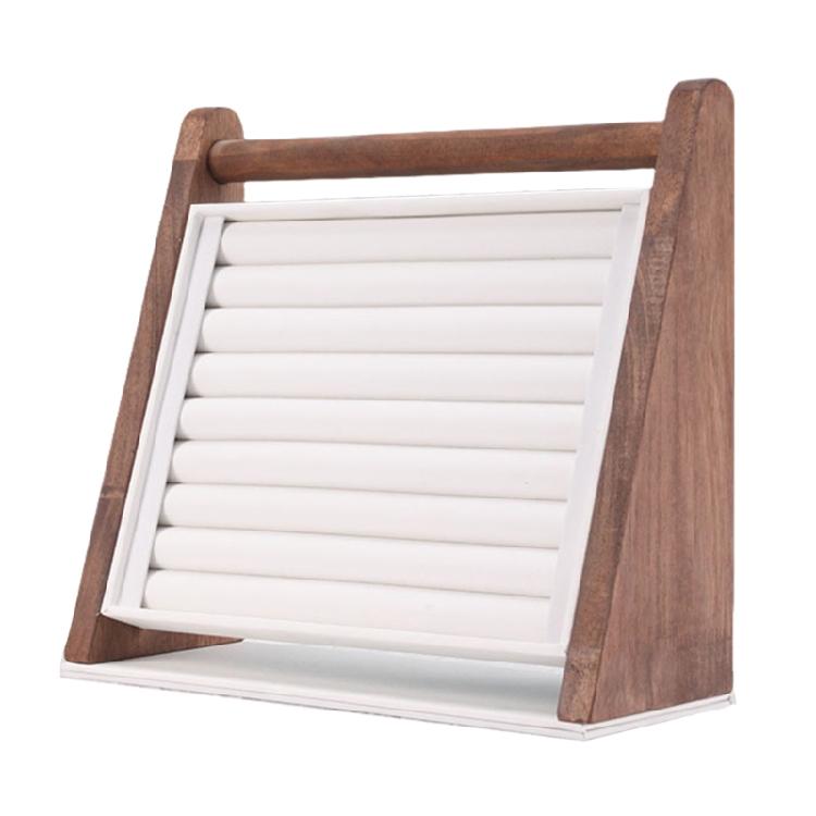 Многофункциональная деревянная подставка для украшений, подставка для браслетов, подходит для демонстрации и хранения колец, серег и браслетов.