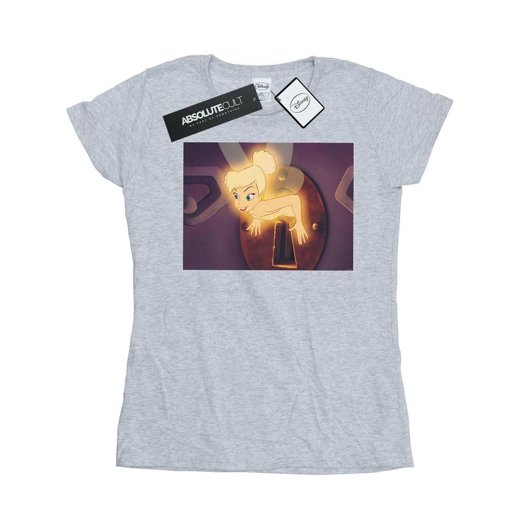 Disney Womens/Ladies Tinker Bell Lock Squeeze Cotton T-Shirt