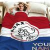 1PC AFC Ajax Custom Name Patterned Flannel Blanket Suitable For All Seasons for Home Decor Warmth and Comfort Gifts Holiday Present