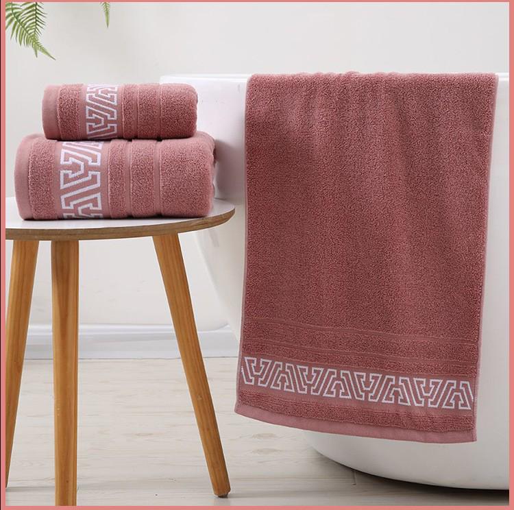 Геометрическое яркое банное полотенце из шелка и хлопка - Мягкое, утолщенное полотенце для лица и тела для дома, отеля или супермаркета