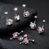 CrysPure Stainless Steel Belly Button Rings Body Jewelry for Girls