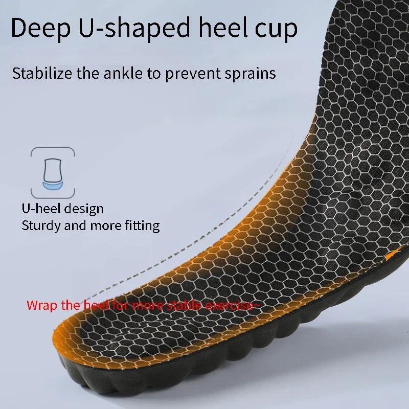 Antibacterial Deodorizing Massage Sports Shoe Insoles Carbon Activated Charcoal Sole Absorbent Sweat Absorbent Breathable
