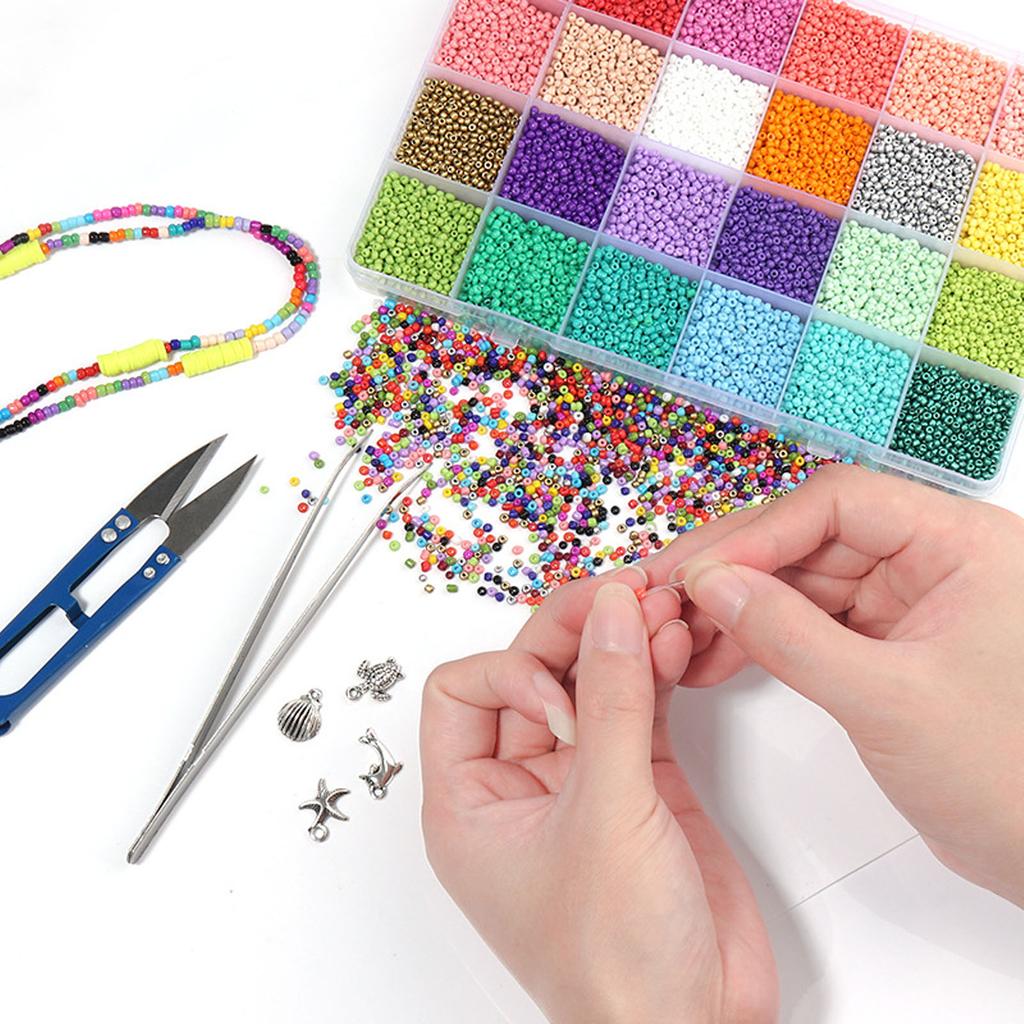 8800 шт. бусины с буквами алфавита ярких цветов 3 мм DIY ювелирные аксессуары с подвесками-ножницами