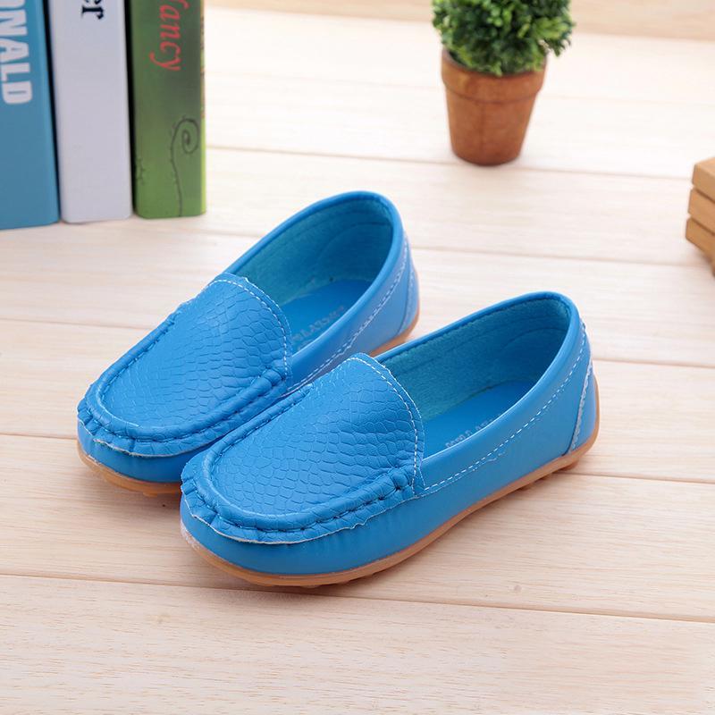 Повседневные детские туфли-лодочки-оксфорды на плоской подошве без шнуровки для детей, бездельники для мальчиков и девочек