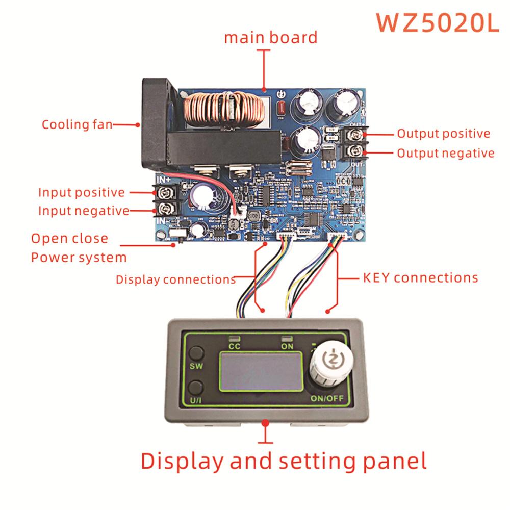 Wz5020L Power Module 50V 20A 1000W Adjustable Voltage Regulated Power Supply
