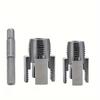 3pcs Integrated Wire Opener for Inside and Outside Water Pipe,Water Pipe Thread Repair Tool, Electric Drill Type Water Pipe Threading Device 1/2",3/4"