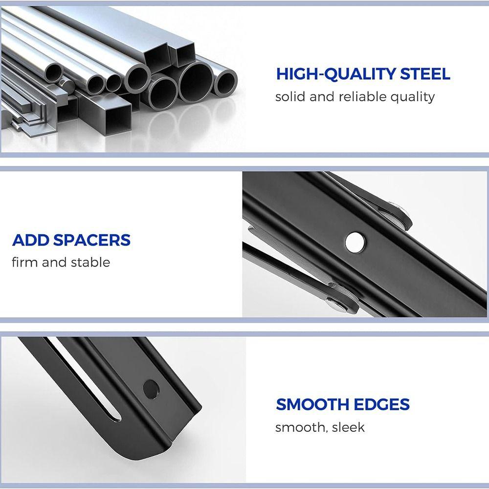 2 шт. Сверхпрочные складные кронштейны для полок L-образная треугольная подставка Защищенный от ржавчины опорный стержень Дом