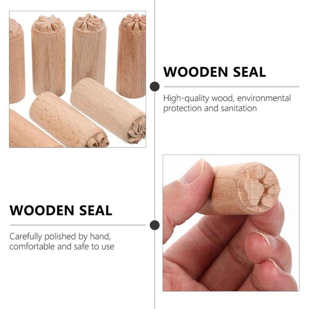 Print Embossing Cake Decoration Dessert Gift Tag Clay Mould Stamp Die Baking Accessories Stamp