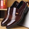 Mirror Leather Shoes Men's Leather Shoes Business Casual Soft Leather Men's Dress Medium Old Dad Leather Shoes Men's