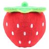 Dog Plush Toy Squeaky Cute Strawberry Shape Bite Resistant Stuffed Pet Plush Toy for Boredom and