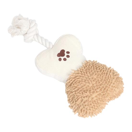 Игрушка-пищалка для собаки, мягкая плюшевая игрушка для собаки с узлом из веревки для щенков, маленьких, средних, крупных собак, для чистки зубов, от скуки