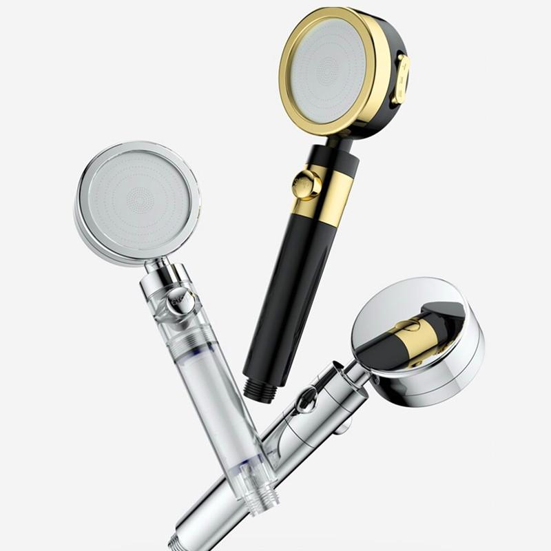 High Pressure Water Saving Chrome Handheld Shower Head with 3 Spray Modes | Modern Design ABS Plastic Bathroom Shower