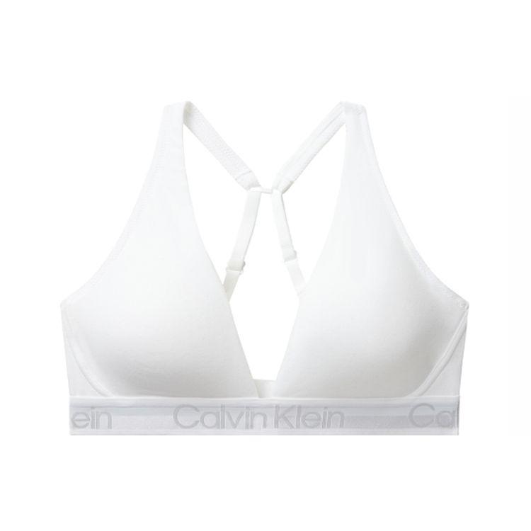 Calvin Klein Бюстгальтер с треугольными чашками с легким уплотнением Женское нижнее белье Белый QF6683-100