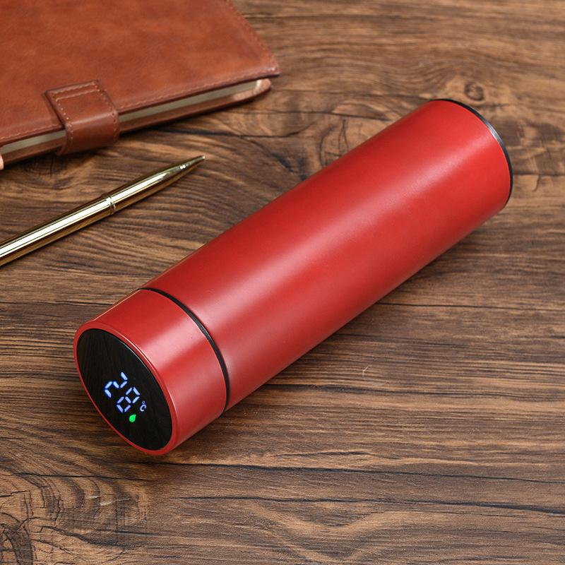 Умная вакуумная чашка из нержавеющей стали 304, вакуумный цифровой дисплей, прямая чашка для температуры, деловая и офисная чашка для измерения температуры