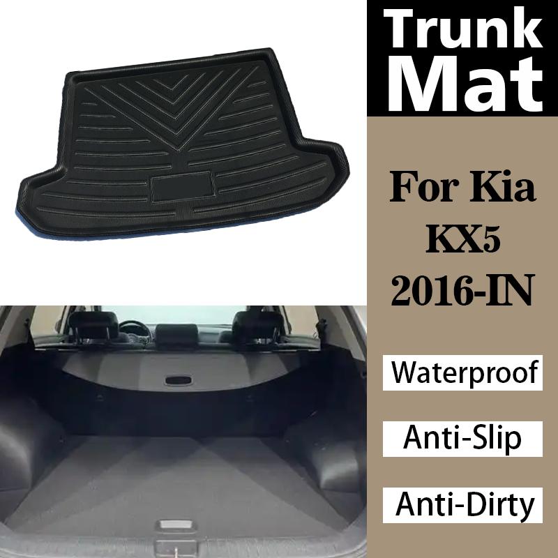 Коврики в багажник для Kia KX5 2016-2024 Ковер в багажник Поддон на пол Водонепроницаемый Вкладыш Коврики Коврик Противоскользящий Противогрязевой Водонепроницаемый