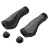 Bike Handle Handlebar Grips Mountain Bike Replacement Handlebar Grip with End Caps for Replacement RepairBlack and Grey