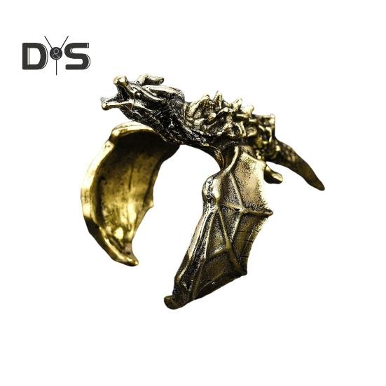 Кольцо с драконом в стиле ретро, хип-хоп, рок, ювелирное украшение на палец, черное кольцо с драконом на годовщину, день рождения, рождественский подарок