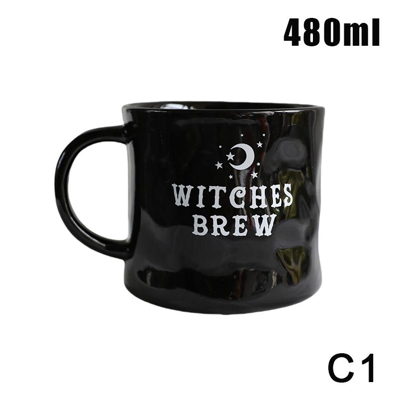 Хэллоуин Волшебная банка Волшебника Керамическая кружка Декоративное украшение Тыква Привидение Послеобеденный чай Завтрак Чашка для молока Подарок на Хэллоуин