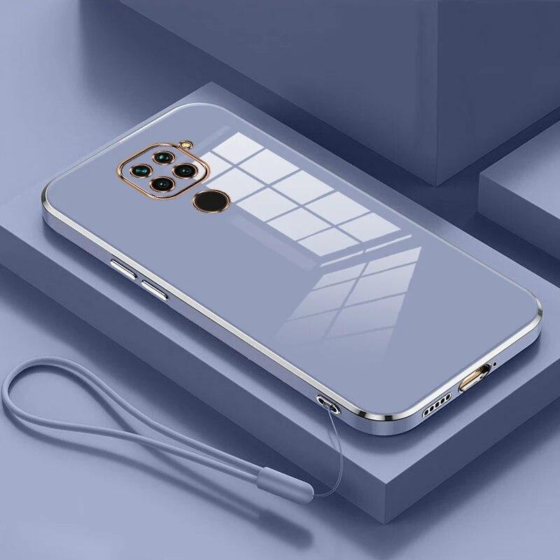 Чехол для Xiaomi Redmi Note 9 Redmi Note 9, чехол M2003J15SC M2003J15SG, роскошный чехол для телефона с квадратным покрытием, противоударная задняя крышка