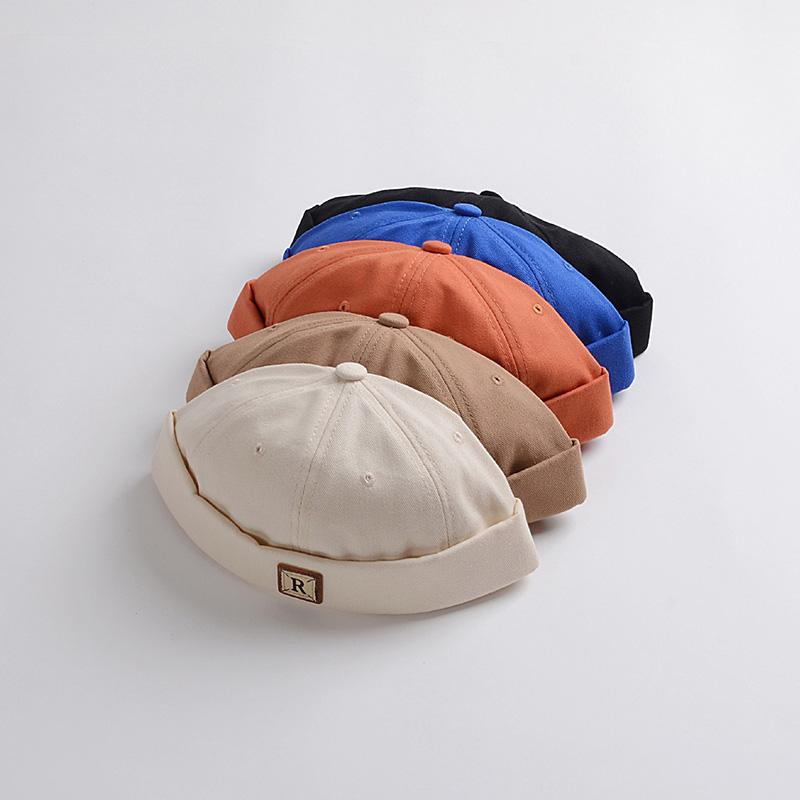 Ретро однотонная детская кепка-докер, весна-лето, мягкая хлопковая шапка без полей, шапка-бини для девочек и мальчиков, детские шапки-арендодатели, капот