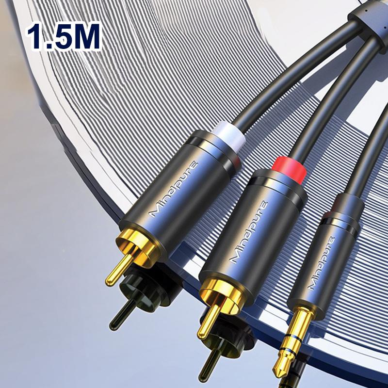 Rca Кабель 3.5Мм На 2Rca Разветвитель Rca Разъем 3.5 Кабель Rca Аудио Кабели Для Смартфона Усилителя Домашнего Кинотеатра ТВ Приставки Aux Кабель Rca
