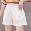 Women's High Waist Linen Loose Casual Thin Wide Leg Linen Shorts