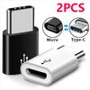 2 шт. Адаптер Micro USB Female на Type C Male для Xiaomi Mi 8 Redmi Note 7 Huawei P20 Lite Oneplus 6 Samsung S8 Plus S9 Note 9