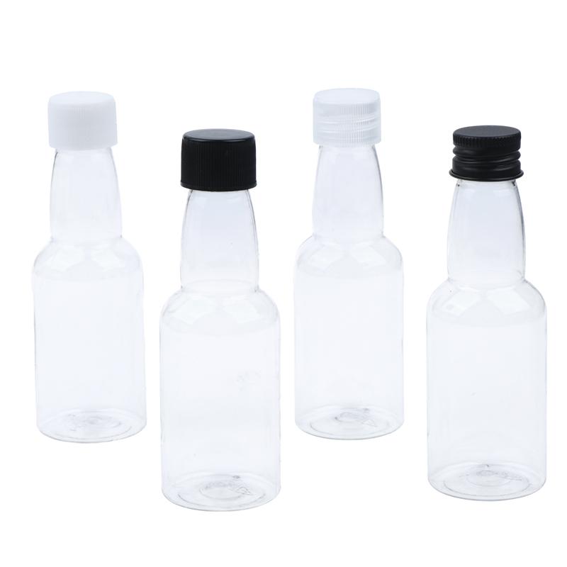 Mini Plastic Drink Bottles 10Pcs 50ML Leakproof Portable Liquor Juice Containers for Daily Use Travel Picnic