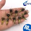 10pcs Soft Silicone Luminous Simulation Shrimp Shaped Fishing Lure With Hook, Bait Kit For Outdoor, Fishing Accessories
