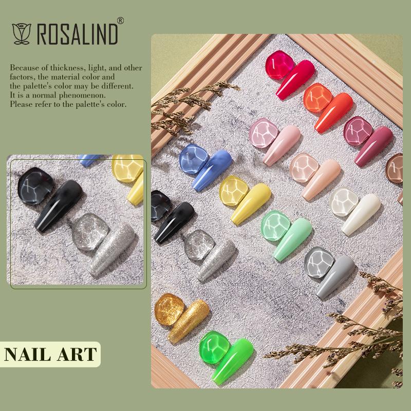 ROSALIND 5ML Stylish Nail Gel Pen Semi Permanent Varnishes Pen For Nail Art Design Base Top Coat Need LED/UV Lamp Cure