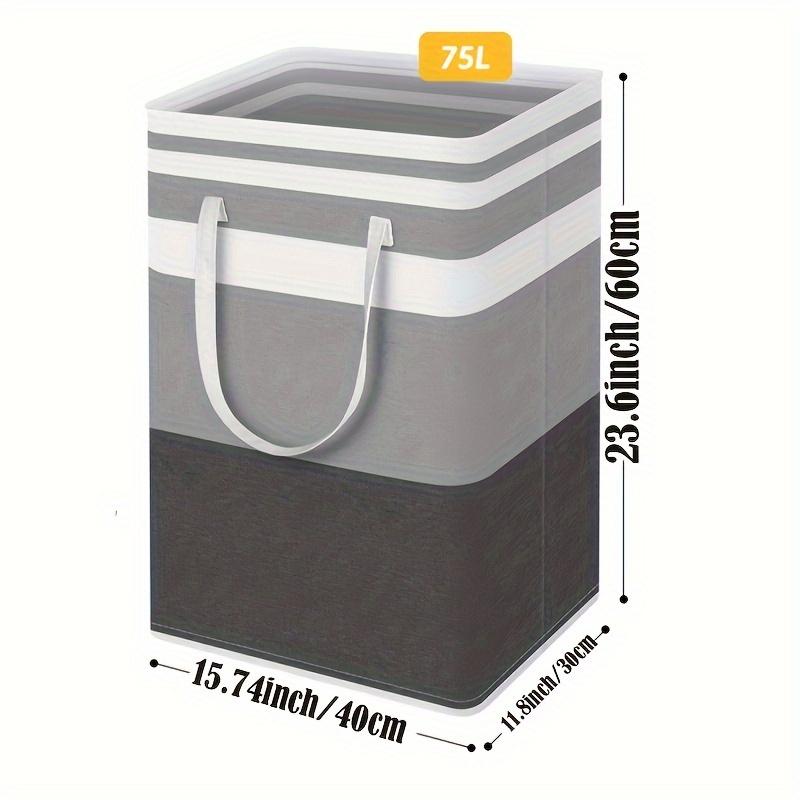 1 шт. Серая большая емкость водонепроницаемая хлопковая льняная корзина для грязного белья упрощенная коробка для хранения одежды складная сумка для хранения