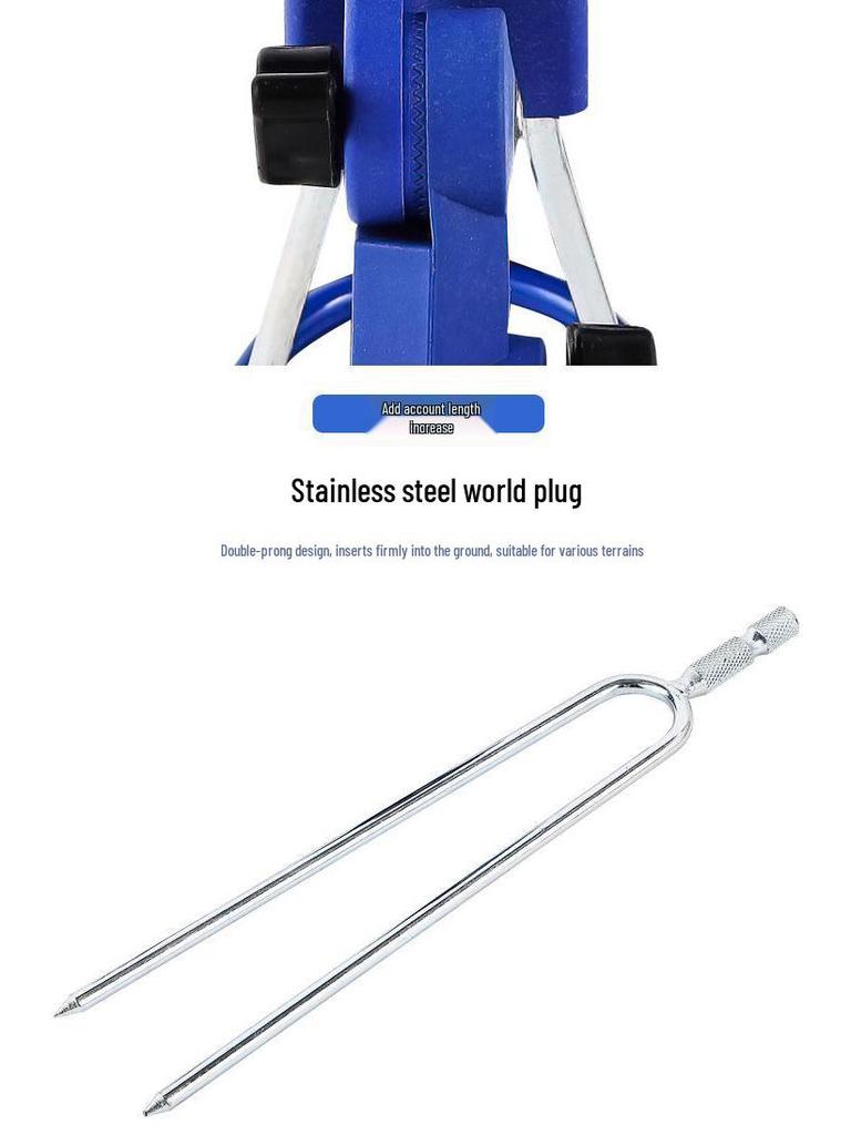 Универсальная подставка-держатель для удочек двойного назначения для рыбалки на земле и на море