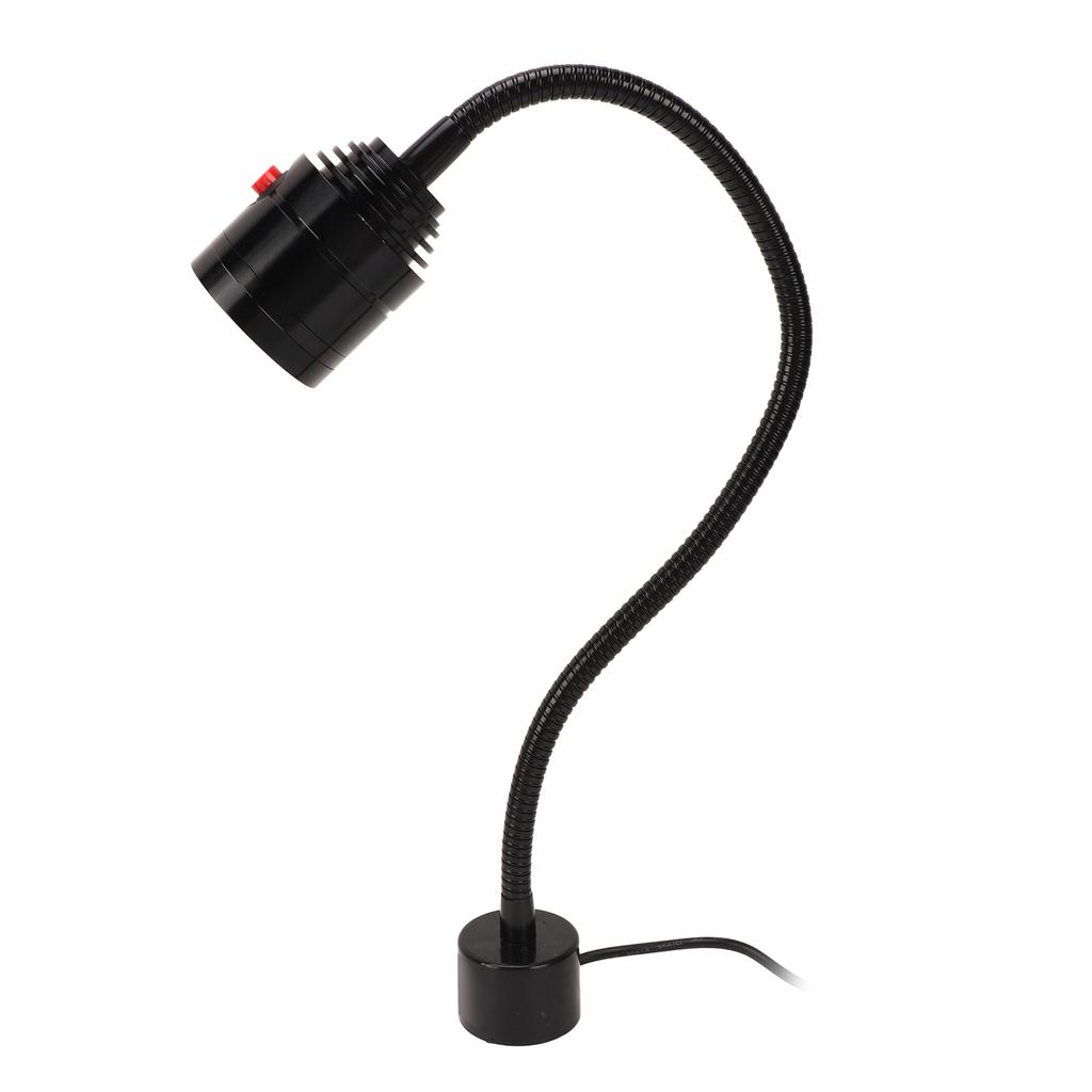 Светодиодная лампа для станка с магнитным основанием, гибкая гусиная шея, 900 лм, металлическая светодиодная лампа для станка