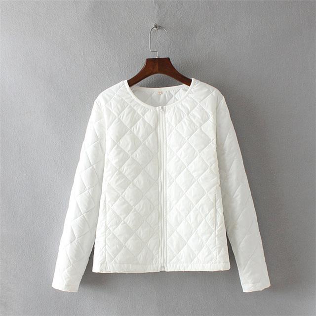 Женская осенне-зимняя свободная теплая куртка больших размеров с воротником-стойкой, легкая стеганая куртка