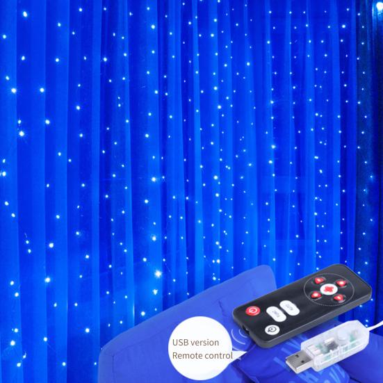 Сказочный светильник низкого давления с питанием от USB, легкий романтический светодиодный звездный мигающий сказочный светильник для сада