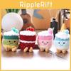 Toy Plush Fruitcake Cartoon Keychain Backpack Pendant Childrens Gift Holiday