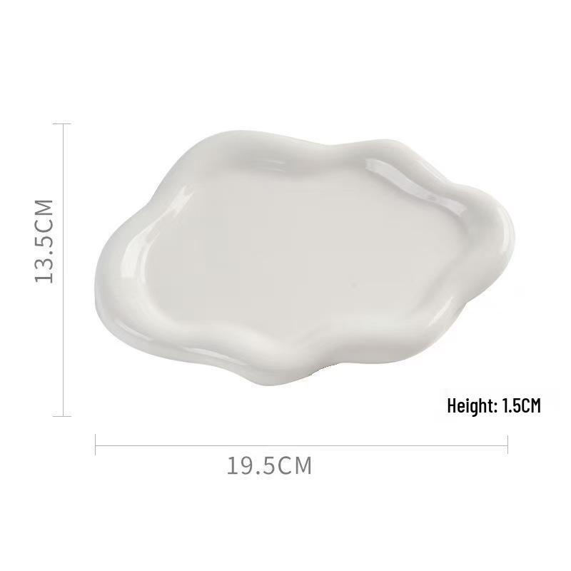Minimalist Electroplated White & Silver Jewelry Storage Tray
