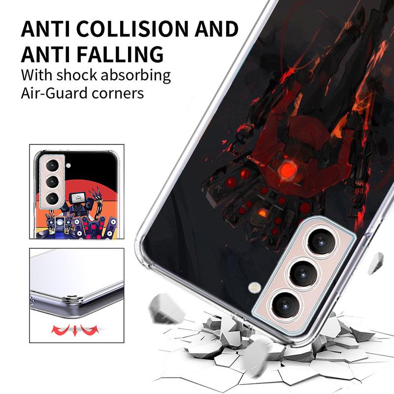 Чехол для телефона Skibidi Toilet для Samsung A16 A26 A36 A56 A17 A15 A25 A35 A55 A14 A24 A34 A54 A04S A05S Galaxy Note 20 10 9 8 A9 A8