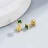 Высококлассное чувство моды Серьги с четырьмя листочками клевера Серьги Fine Tide Screw Cap Серьги для женщин