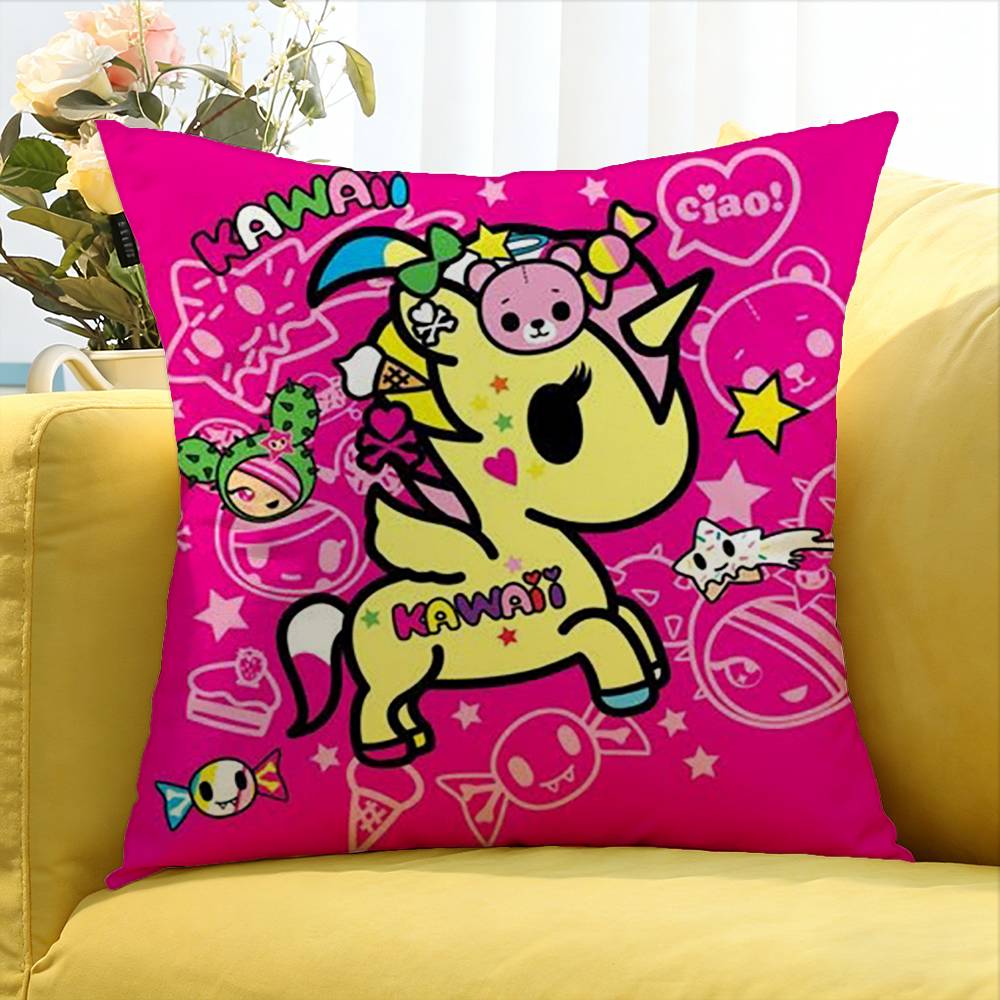 T-Tokidoki-S Various Sizes Square Pillow Case For Car Home Bedchamber Decor