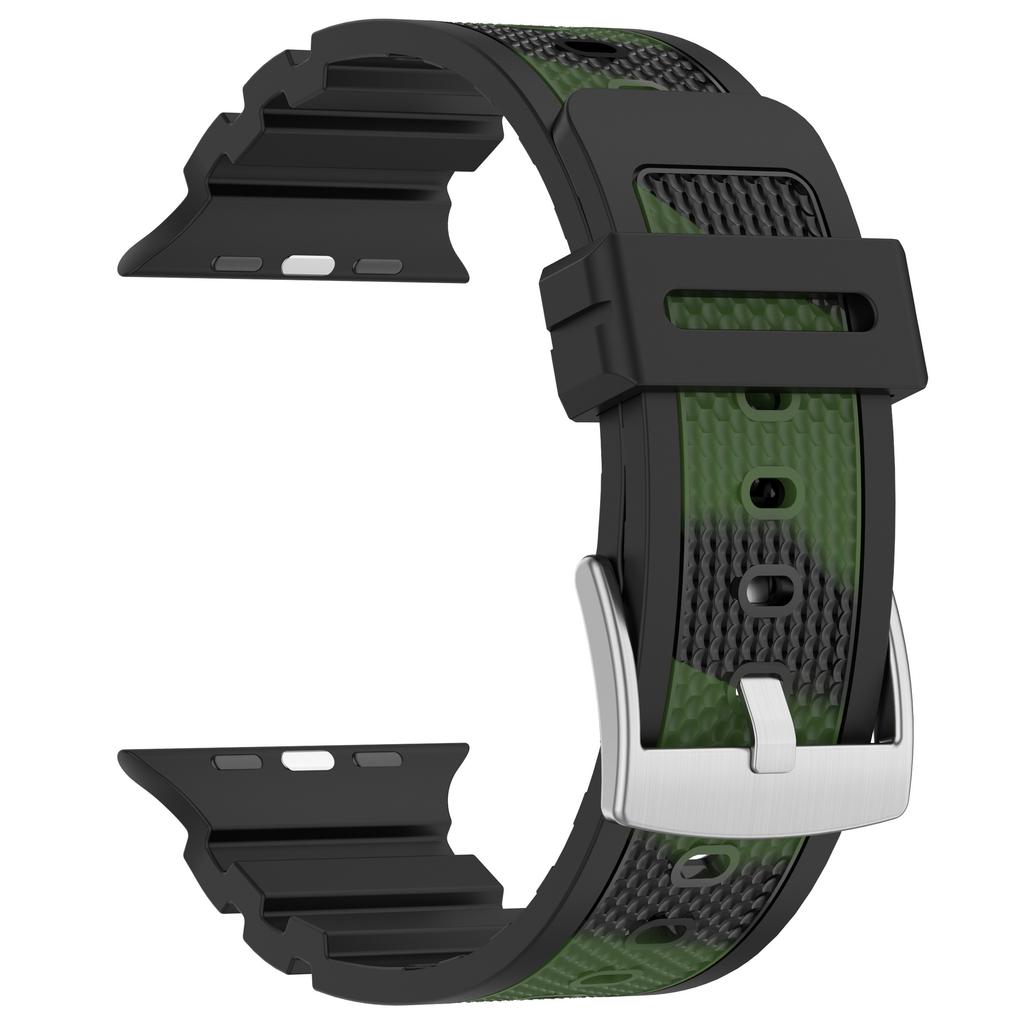 Ремешок из углеволокна для Apple Watch Series 10 46 мм, силиконовый ремешок 42 мм для мужчин, спортивный браслет Ultra 2 49 мм для iWatch Series 9 8 7 6 4 5 SE 44 мм 45 мм