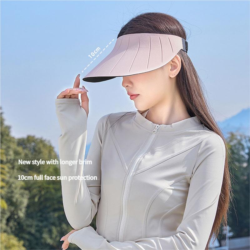Солнцезащитная шляпа с широкими полями, защита от УФ-лучей, защита лица, регулируемая лента для головы, дышащая летняя кепка для женщин и мужчин, для занятий спортом на открытом воздухе, велоспорта, легкая
