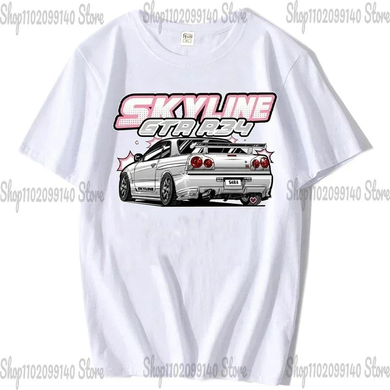 Футболки SChassis 13 SR20 Powered Classic Футболка Silvia S13 Criminal on Touge Drift King Style с изображением японского гоночного автомобиля Футболки унисекс JDM