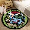 Japan Pokémon Eevee Greninja Print Round Carpet for Living Room Bedroom Table and Chair Sofa Home Decor Area Rug Luxury Gift