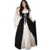 Vintage Renaissance Court Medieval Dress Strap Waist Dress Stage Performance Costume