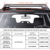 VEVOR Universal Roof Rack Crossbar Max 120.9 cm Fits Grooved Side Rails without Gap