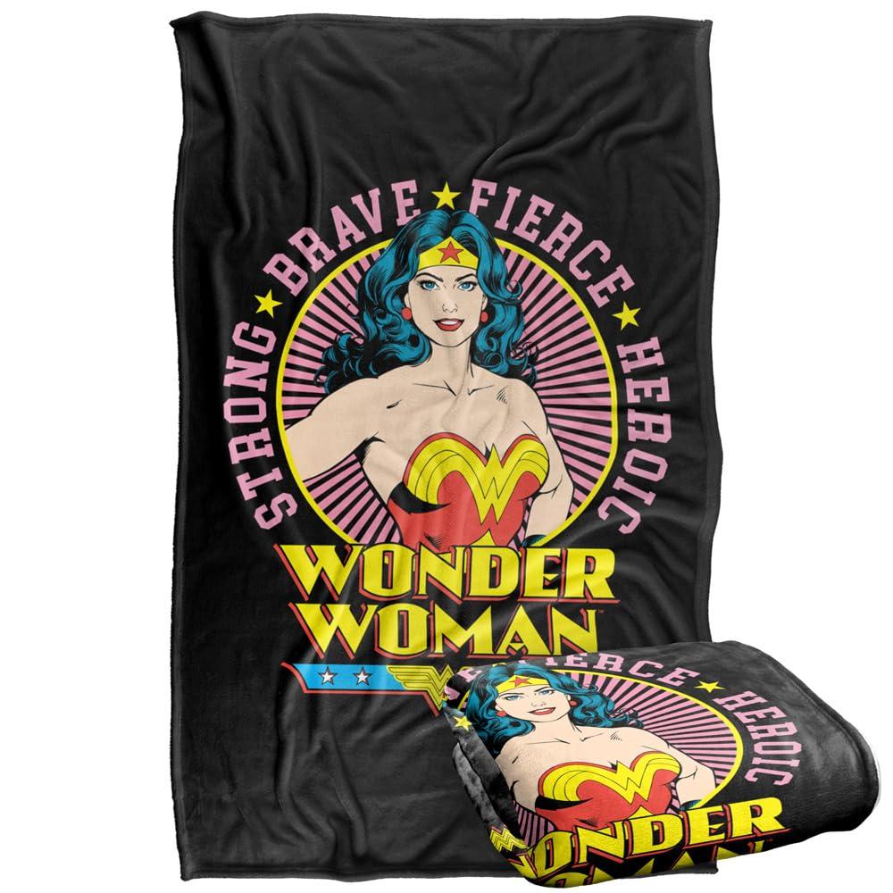 Wonder Woman Portrait Circle Blanket