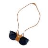 Women Anti-slip Glasses Chain Glasses Lanyard Leather Glasses Bags Hanging Neck Clip Eyewear Cases