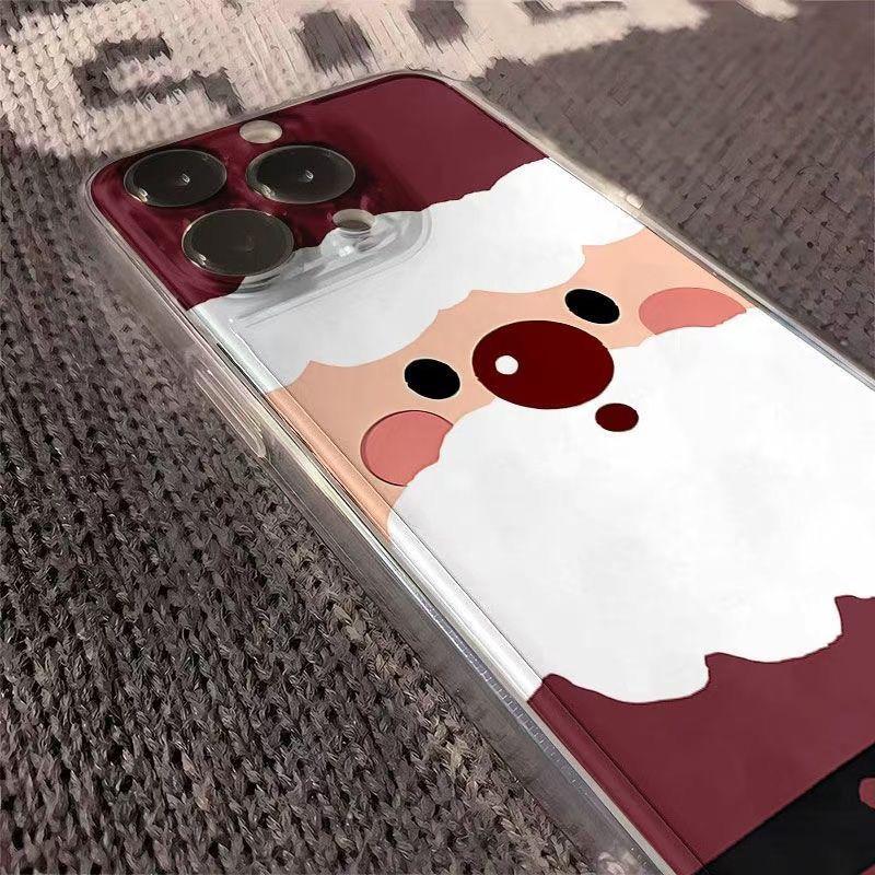 Мультяшный рождественский снеговик Чехол для мобильного телефона Для iPhone 16 15 11 12 14 13 Pro Max Mini XS Max XR SE 7 8 Plus Мягкие силиконовые чехлы
