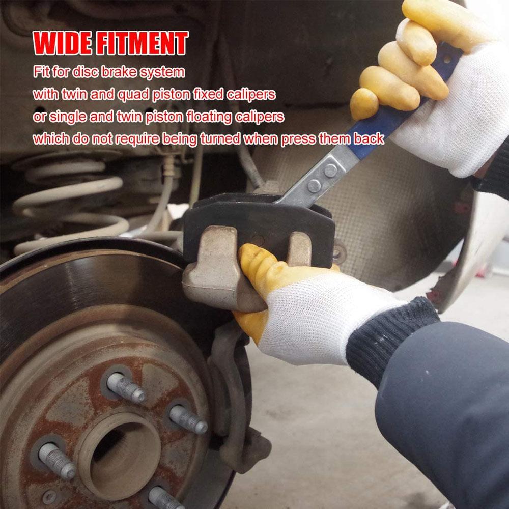 Автомобильный храповой суппорт пресс-инструмент для сжатия храповой механизм поворотный гаечный ключ пресс-наборы для ремонта дисков с разделительной накладкой Twin Quad